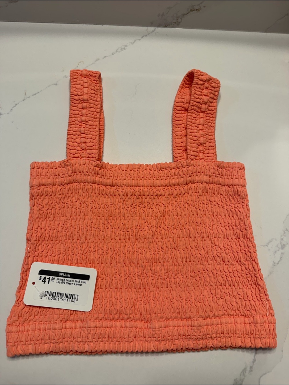 Nikibiki Coral Smocked Tank Top